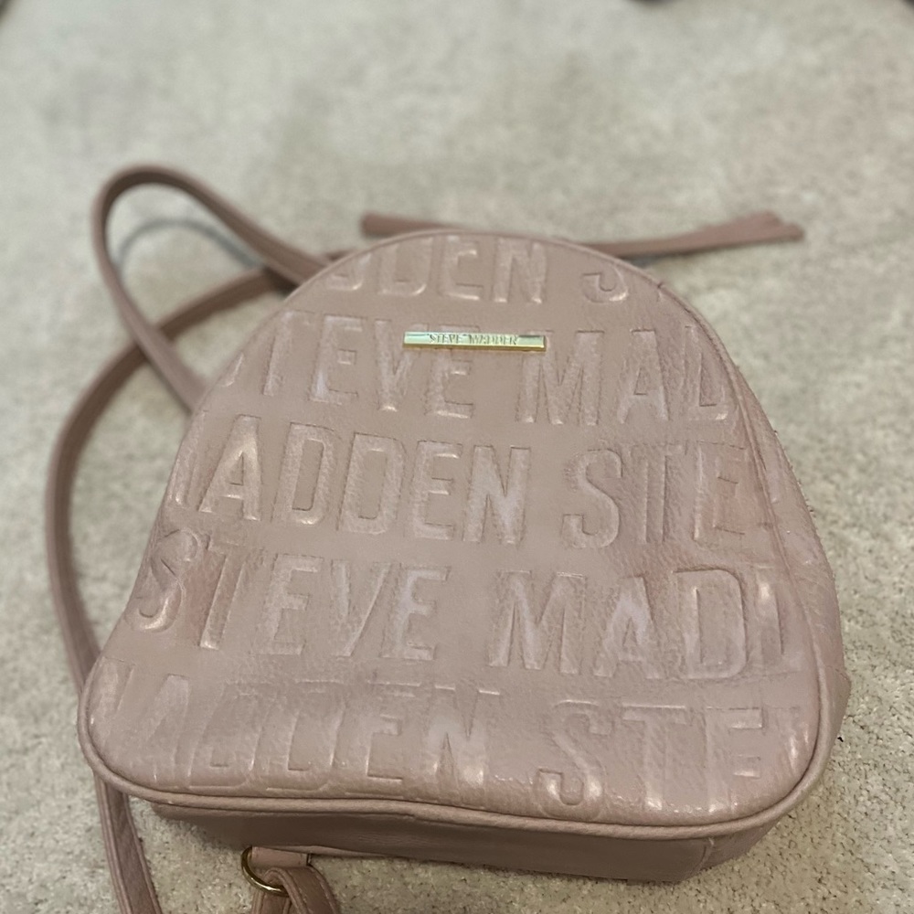 Steve Madden pink mini backpack